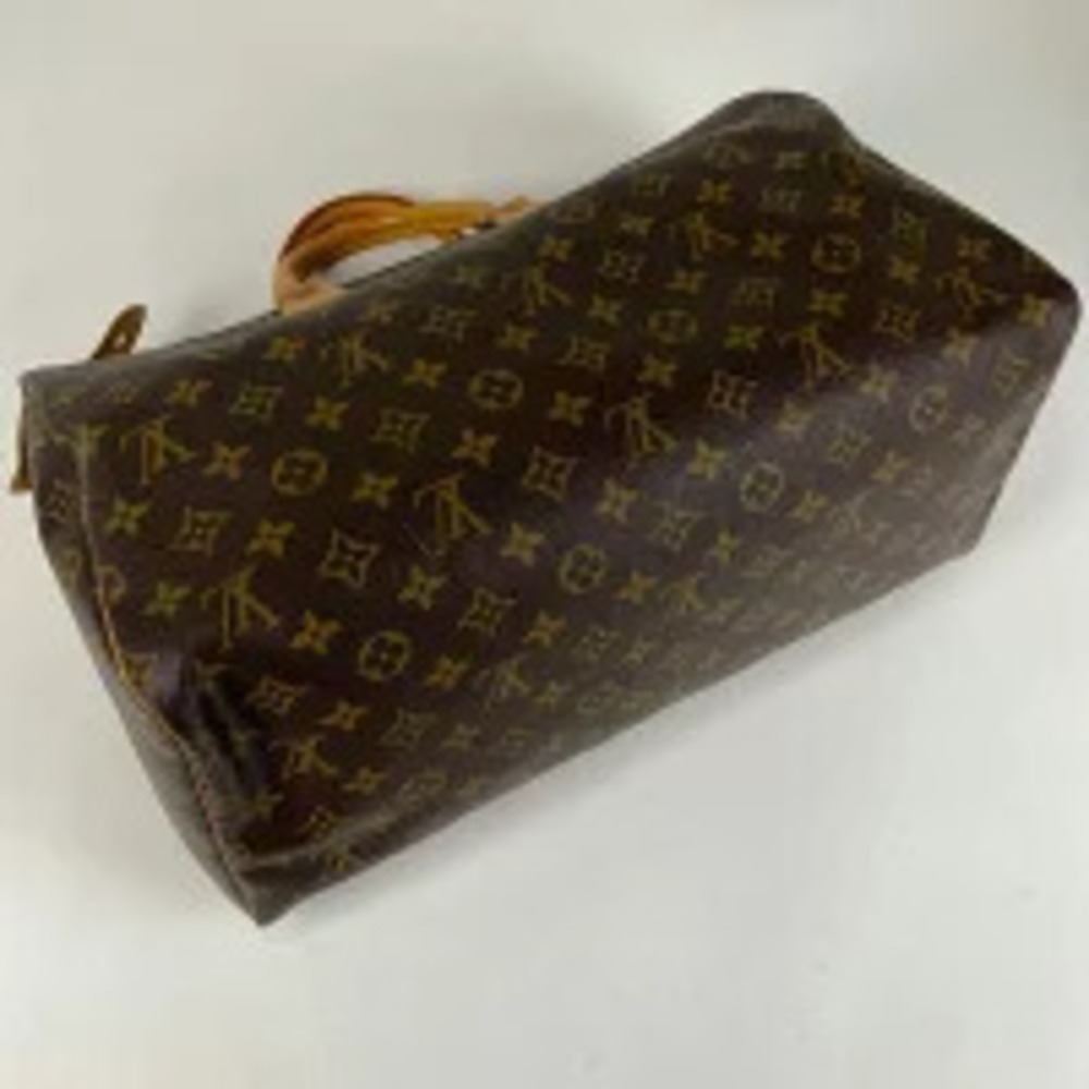 Louis Vuitton Handbag Commuter Monogram Speedy Brown Bag Boston Brown
